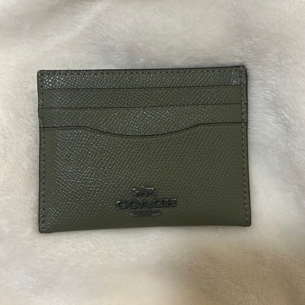 Olive Coach Card Wallet